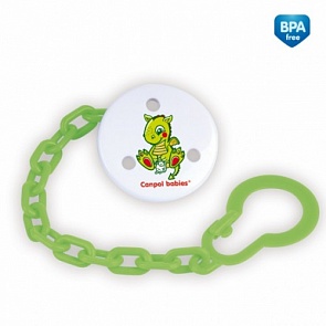 Держатель для пустышки из серии Волшебная сказка 2/414, зеленый (Canpol, 2/414_зеленый)